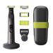 Philips OneBlade Pro 360 Hybrid Face + Body - Electric Beard Trimmer Shaver and Bodygroomer 1 x 360 Blade 1 x 14-length Comb 1 x Body Kit 1 x Charging stand 1 x Travel case (model QP6651/30) OneBlade Pro 360 Face & Body