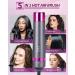 XLQ 5in1 Blow Dryer Brush for Women - Multifunctional Styler with Negative Ion Technology - Detachable Straightener and Curling Attachments - Black Purple Upgrade Gift Box - Buy Online on GoSupps.com