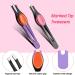 Chumia 5-Piece Non-Slip Grip Tweezer Set - Stainless Steel Precision Tweezers for Hair Removal and Shaping - Colorful Rubber Grip - Blackhead and Splinter Remover - Buy Online on GoSupps.com