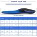 Plantar Fasciitis Insoles High Arch Support Orthotic Inserts | Blue, Mens 8-8 1/2 | Womens 10-10 1/2 - Relieve Foot Fatigue - Buy Online on GoSupps.com