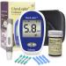 GlucoLeader Enhance Blood Sugar Monitor with 10 Test Strips and Lancets - 800 Memory Diabetes Testing Kit in mmol/L - CE & ISO Certified UK Blood Glucose Monitor Sugar test Kit (Made In Taiwan) Meter Kit - 10 Strips & 10 Lancets - Blue Meter Kit - 10 Stri