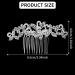 Bridal Diamond Flower Hair Comb Clip Diamond Hair Pieces Comb Bridal Headpiece Sparkling Hair Accessories for Women Girls Brides Bridesmaids Sparkly Beautiful Jewelry Hairpins - Buy Online on GoSupps.com