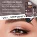 2 PCS Eyebrow Stamp Stencil Kits Waterproof Long-Lasting Eyebrow Stamp Set with 20 Reusable Eyebrow Stencil and 4 Eyebrow Brushes for Women Makeup (Medium brown) - Buy Online on GoSupps.com