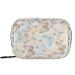 Pfrewn Pill Organizer Case 7 Day Butterflies and Flowers Retro Travel Pill Box with Zipper Portable Small Weekly Vitamin Medicine Supplement Holder Pouch Bag