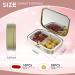 Cute Small Pill Case for Pockets & Purses | Elegant 2-Compartment Travel Medicine Organizer for Pills & Vitamins | Perfect Gift - Buy Online on GoSupps.com