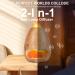 2-in-1 Aroma Diffuser & Salt Lamp - GUKKK 200ml Essential Oil Humidifier with Flames Effect & Adjustable Brightness for Aromatherapy - International Shipping - Buy Online on GoSupps.com