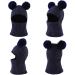 XIAOHAWANG Winter Warm Kids Knit Earflap Hat with Fleece Lining - Navy Pompom | Ages 3-10 - Buy Online on GoSupps.com