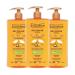 Evoluderm EVOLUDERM - Silky Shower Gel Precious Oil - 1000 ml - 96% Natural Origin - Vegan - Made in France - Pack of 3 x 1000 ml