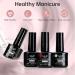 LKE Gel Nail Polish Kit - 54W UV Light 6 Color Set (White Black Red Pink Gold Silver) - Glossy & Matte Gel Top/Bottom Coat & Nail Art Tools for DIY Manicure - Buy Online on GoSupps.com