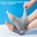 ICEBLUEOR 2Pairs Moisturising Socks Soft Vented Silicone Gel Socks to Relieve Heel Pain Cracked Heel Socks for Dry Hard Cracked Skin Day Night Foot Protector Toeless Socks for Male & Female - Buy Online on GoSupps.com
