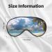 Shop Clouds & Palm Trees Printed Soft Eye Mask | Zero Eye Pressure Travel Blackout Mask - Buy Online on GoSupps.com
