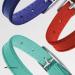 Collardirect Leather Cat Neck Band - Safety Collar with Elastic Belt & Bell | Adjustable 15-18 cm | Available in Black Blue Red Orange Green Pink - Buy Online on GoSupps.com