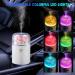 Weigudoc Auto Aroma Diffuser for Essential Oils - 100ml Aromatherapy Diffuser with 7 Color Light | USB Charging for Car Office Home & Yoga (White) - Buy Online on GoSupps.com
