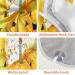 Watercolor Halloween Pumpkins Beard Bib Apron - Waterproof Hair Catcher for Men | Non-Stick Grooming Cape with Suction Cups - Perfect Gifts for Men - Buy Online on GoSupps.com