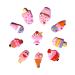Assorted Adorable Hair Clips Dessert Patterns Korean Style Cute Present Headdress Beauty Headband Hair Accessories Bow Ties for Girls Teens Kids Women Children Dolls - Ice Cream