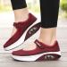 PGOJUNI Women's Diabetic Walking Sneakers with Arch Support - Wine - Buy Online on GoSupps.com