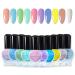 OUL'ISI 10 Colors Nail Polish Set for Women Non Toxic Quick Dry Bulk Nail Polish Peel Off Nails Polish Regular Non Gel Water Based Nail Polish Kit Fingernail and Toenail Polish Sets ten colors including pink nail polish and green nail polish light and dar