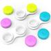 CHATTAL 12 Pack Colorful Contact Lens Case - Leak Proof Compact Eye Contact Kit for Traveling (Yellow/Blue/Purple) - Buy Online on GoSupps.com