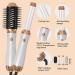 6 in 1 Hair Dryer Brush Set | Negative Ionic Styling Tools with Hair Curlers, Hot Air Brush, Round Brush, Straightener Brush | Detachable Blow Dryer Brush - Buy Online on GoSupps.com