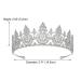 AW BRIDAL Crystal Wedding Tiara for Bride - Silver Princess Crown for Women - Buy Online on GoSupps.com