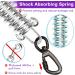 Buy Tie Out Leashes for Dogs | Shock Absorbing Spring 3-15m | Durable Yard Leash for Dogs (6M Purple) - Shop Now! - Buy Online on GoSupps.com