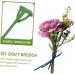 1 Set 100pcs Diy Corsage Material Plant Magnets Boutonniere Flower Brooch Accessories T-shape Brooch - Buy Online on GoSupps.com