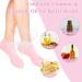 Silicone Socks 2 Pairs Pink Silicone Moisturising Socks Silicone Gel Socks for Preventing Cracked Feet for Women Foot Spa Moisturizing Feet Softens - Buy Online on GoSupps.com