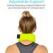 Morsa UK Foam Cervical Collar - Medical Grade Neck Brace for Pain Relief - Neon Green (M) - Buy Online on GoSupps.com