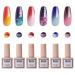 ZYRAH ROSE Color Changing Gel Nail Polish Kit - 6 Temperature Changing Glitter Colors - Long-Lasting Soak Off Gel Polish Set for Women - Buy Online on GoSupps.com