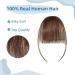 Rich Choices Fringe Clip in Hair Brown Clip on Fringe French Hair Fringe Clip Side Clip in Fringe Human Hair Bangs Hair Clip 3g Air Bangs #4 Medium Brown Air bangs-1PC Medium Brown - Buy Online on GoSupps.com
