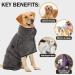 HezzLuv XL Grey Super Absorbent Pet Bathrobe for Dogs - Microfiber Drying Coat Towel - Portable Dog Shower - Small, Medium, & Large Dogs - Buy Online on GoSupps.com