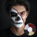 Clown White Black Face Body Makeup 6 Colors Wheel for Special Effects | Halloween Zombie Makeup Kit with Sponge | Non Toxic Professional Palettes - Buy Online on GoSupps.com