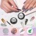 Gold & Silver Chrome Nail Powder - 12 Iridescent Holographic Colors | Metallic Mirror Effect for Stunning Nail Art - Buy Online on GoSupps.com