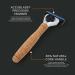 Buy Amazon Men s 5-Blade Razor with Cork Handle + 8 Refill Packs - Silver (Formerly Solimo) | International Shipping Available - Buy Online on GoSupps.com
