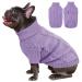Alagirls pet cat dog sweater dog sweater small dogs turtleneck pet sweater winter warm dog cat sweater clothing dog sweater warm puppy small medium dog purple l lila