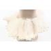 Mytoptrendz Pearl Trim Shimmer Chiffon Organza Scrunchie Ponytail Holdes Elastic Scrunchie Hair Ties Elastic Bobble Dance Bun Decor for Women and Girls (Cream) - Buy Online on GoSupps.com