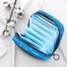 MUOOUM Portable Sanitary Napkin Storage Bag | Blue Cardiogram Print | Menstrual Cup Pouch for Women | Multi-colored 1 - Buy Online on GoSupps.com