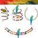 QIODAZOO Parrot Toys Bird Toy 7 Packs Birdcage Swings Bird Feeder Chewing Hanging for Conures Cockatiels Budgie Lovely Birds - Buy Online on GoSupps.com