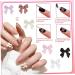 1 box of bow nail art charms with 7 grids colorful nail charms and gemstones various s nail art bow DIY nail art accessories - Buy Online on GoSupps.com