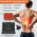 Cordless Heated Back Brace for Lower Back Pain Relief - Lumbar Support Belt with Heating Pad & 5000mAh Battery | Black Large for Herniated Disc Sciatica Scoliosis Relief - Buy Online on GoSupps.com