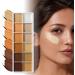 Foundation Palette Professional Cream Contour Palette Facial Makeup for Offices Weddings Bridal Dates Parties Prom Travel Artists Mature Skin Under the Eye - Buy Online on GoSupps.com
