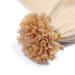Keratin Bonding Hair Extensions #60 White Blonde - 60cm U-Tip - 25 Strands (100% Real Hair 1g Each) by Novon - High Quality - Buy Online on GoSupps.com