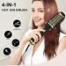 4-in-1 Hair Dryer Brush - Negative Ion Oval Ceramic Dryer & Styler for Drying Straightening Curling & Volumizing (Black Gold) - International Shipping Available - Buy Online on GoSupps.com
