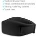 Vive Neck Brace - Adjustable Foam Cervical Collar for Sleep - Relieves Pain & Pressure in Spine - Black 4 Width - 1 Count - Buy Online on GoSupps.com