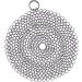 SUJAYU Cast Iron Cleaner, 7 Inch 316L Stainless Steel Chainmail Scrubber for Cast Iron Pan Skillet Dutch Dishes Seasoning Protection Cookware Accessories