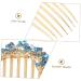 Angoily Diamond ponytail top clip hair comb alloy Korean version decorate hairpin rhinestones headgear back of head spring petal hair comb issue card hair jewelry large bride Hair up - Buy Online on GoSupps.com