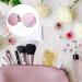 AKOAK Compact Quicksand Pocket Travel Makeup Mirror - Double Sided 1x/2x Magnification - Pink - Buy Online on GoSupps.com