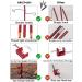 HIKEMAN Folding Lantern Stand Pole - Portable Light Holder for Camping & Outdoor Activities (Red) - Buy Online on GoSupps.com