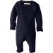L'Ovedbaby Girls' Organic Snap Footie - Navy (0-3 Months) - Buy Online on GoSupps.com