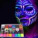Couleur faciale - Water-based make -up | Couleur du visage bas sur l'eau | Palette de maquillage d'Halloween de 42 couleurs pour le corps du corps Couc sensible Skin pour Festival Aspect - Buy Online on GoSupps.com
